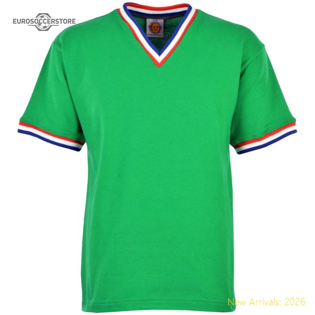 St Etienne Short Sleeve Retro Football Shirt-Vantage Point Soccer